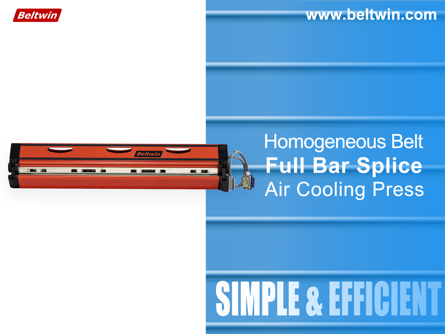 Air Cooling Splice Press Joint Full Bar Homogeneous Belt